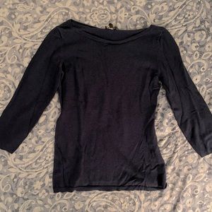 EXPRESS 3/4 sleeve Navy top